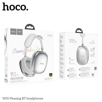 Hoco W55 Original  Casque Bluetooth 5.4 avec 90h d Autonomie Non-Stop
