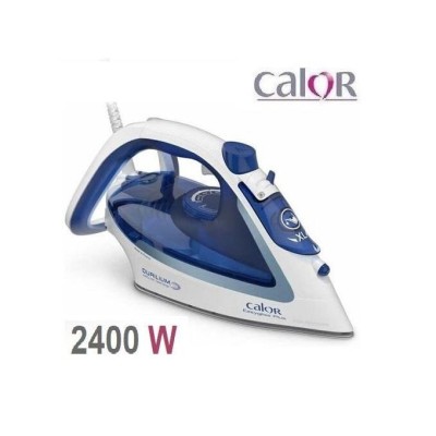 Calor Fer à Repasser Vapeur EASYGLISS Plus-2400W- FV5715 -Bleu-Blanc