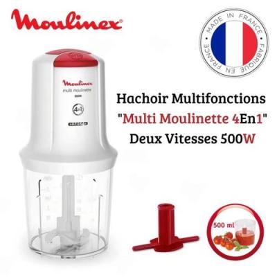 Moulinex MINI HACHOIRE MOULINETTE AT710110 500W 3EN1