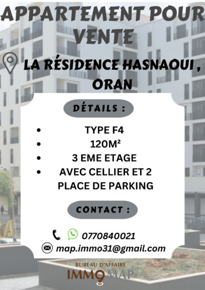 appartement-vente-f4-oran-bir-el-djir-algerie