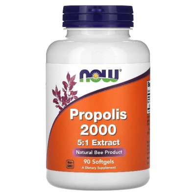 Now Foods Propolis 2000 Extrait à 5:1, 400 mg 90 capsules à enveloppe molle