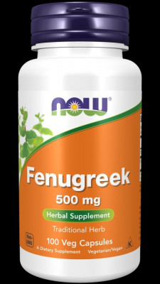 NOW Fenugrec 500 mg 100 Capsules végétales ناو الحلبة 500 مجم كبسولات نباتية