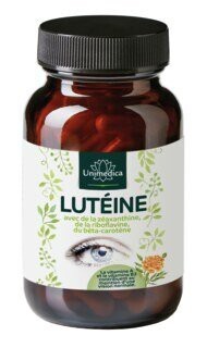 Unimedica Lutéine avec zeaxanthine + vitamine B2 + beta-carotene + vitamine A 90 gelules