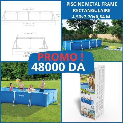 PISCINE METAL FRAME JUNIOR RECTANGULAIRE 4,50 X 2,20 X 0,84 M INTEX