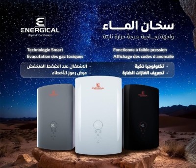 Chauffe-eau Energical à Ventouse smart température constante WCT-12L (Gaz Naturel)