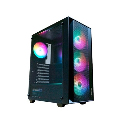 BOITIER RAIDMAX V100TBS BLACK 4 FANS RGB ATX 