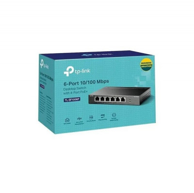 SWITCH 6 PORTS TP-LINK TL-SF1006P 10/100MBPS 4PORTS PoE+
