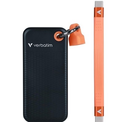 VERBATIM POCKET SSD 01TO 1000/1000MBs BLACK USB TYPE-C