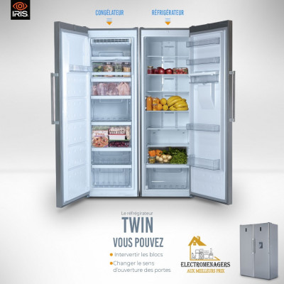 Réfrigérateur #IRIS style twin 610L