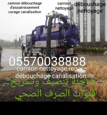 Camion hydrocure nettoyage débouchage canalisation