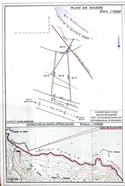 Vente Terrain Béjaïa Bejaia