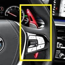palettes de changement de vitesse au volant DSG pour BMW Serie 5 G30 Rouge