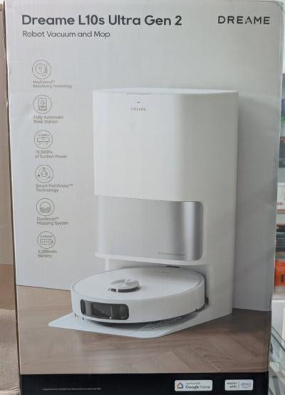 DREAME L10s Ultra Gen 2 Robot Aspirateur Laveur 10 000 Pa, MopExtend, Base Entièrement Automatique, 