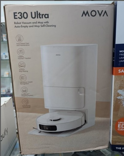 MOVA E30 Ultra robo  Aspirateur Laveur , Vidage Automatique, Nettoyage Automatique des Serpillières