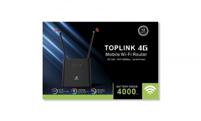 Modem Routeur TOPLINK 4G HW303 + Batterie Intégrée De 4000 MAh