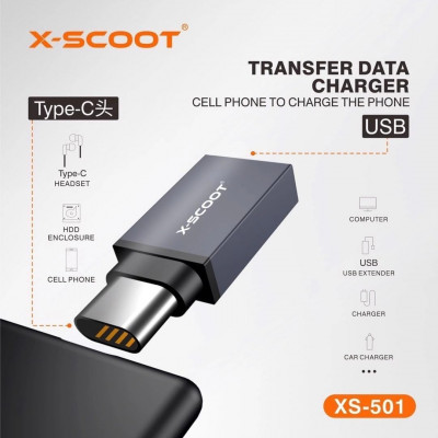 X-Scoot XS-501 Convertisseur OTG Type-C vers USB 