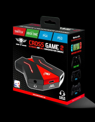 Convertisseur SPIRIT OF GAMER CROSSGAME 2 Pour Consoles Switch | Xbox ONE | PS3 | PS4