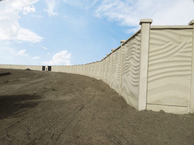 Murs de clôtures en béton préfabriqué 