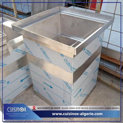 Caniveaux a grille et siphon en inox قنوات شبكية وسيفون من الفولاذ المقاوم للصدأ