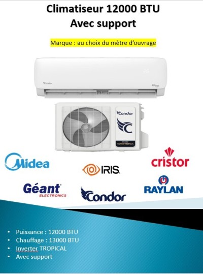 vente et installation tous type de climatiseur uniquement pour les entreprises 