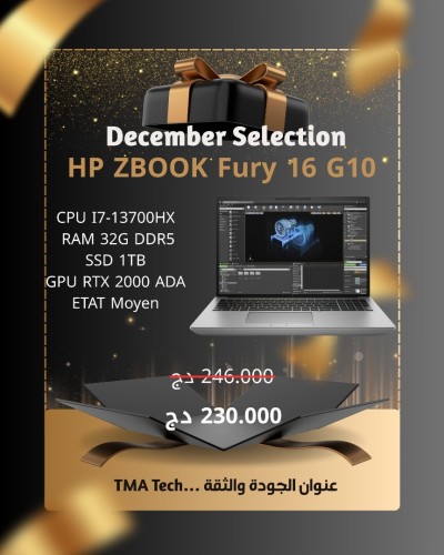HP ZBOOK Fury 16 G10  I7-13700HX  32/1T  RTX 2000 ADA