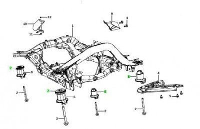 pieces-mecanique-et-electrique-kit-silent-bloc-berceau-jeep-grand-cherokee-4-iv-bab-ezzouar-alger-algerie