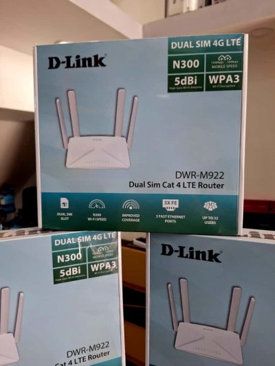 MODEM ROUTER D-LINK 4G DWR-M922 DUAL SIM 4 ANTENNES 