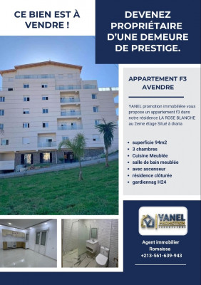 Vente Appartement F3 Alger Draria