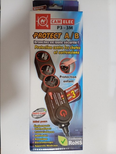 MULTIPRISE AVEC PROTECTION 3M 03 Prises CAMELEC