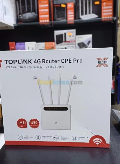 TOPLiNK MODEM 4G ET Router CPE Pro WiFi 6 ( MOBILIS/DJEZZY/OOREDOO )