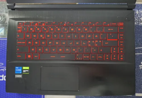Laptop Gamer MSI GF63 Thin 11SC I5 11400H 2.70Ghz Ram 8 Go stockage 1 To-carte Graphique Nvidia GEFORCE RTX 1650 with max Q design windows 11 25H2 etat 8/10 Garantie 3 Mois
