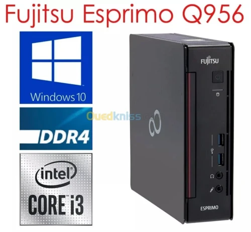 MINI PC Fujitsu Esprimo Q556 Core i3 7e generation 3,2 GHz - SSD 256 Go RAM 4 Go