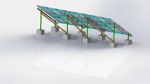 Fabrication à grande capacité de structures porteuses pour panneaux solaires 