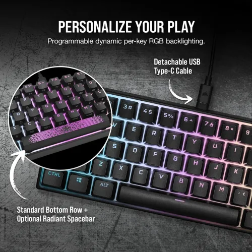 Keyboard gaming (CORSAIR K65 RGB MINI) clavier gamer