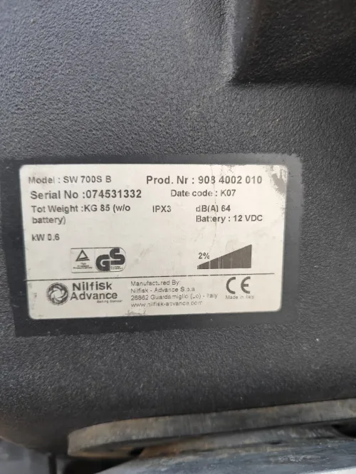 balieus NILFISK SW 700S Italy 