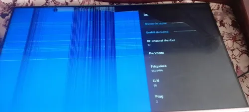 Télévision IRIS 43 pouce smart Androiden panne