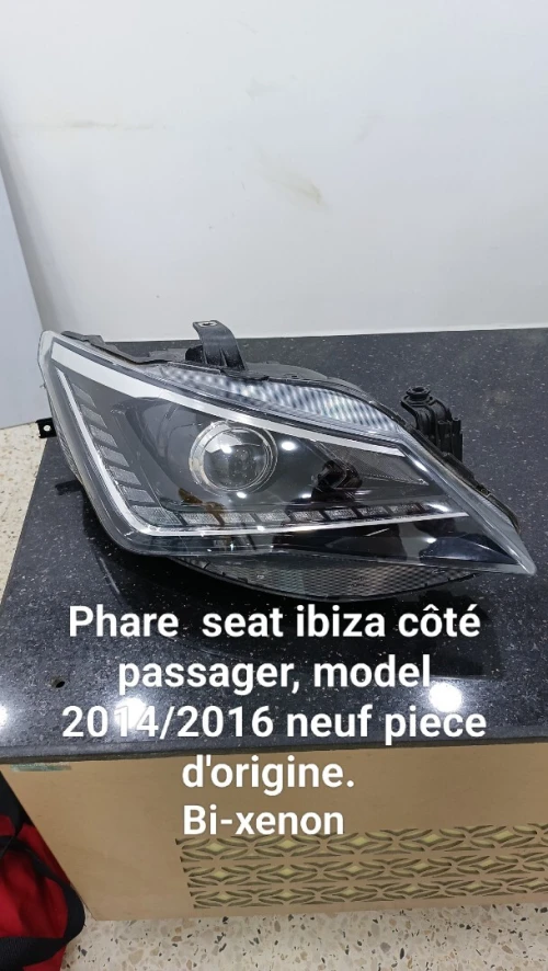 Phare seat ibiza côté passager, model 2014/2016 neuf piece d'origine.  Bi-xenon