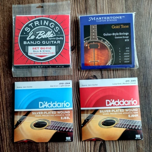 Cordes de guitares / mandole / banjo / mandoline 