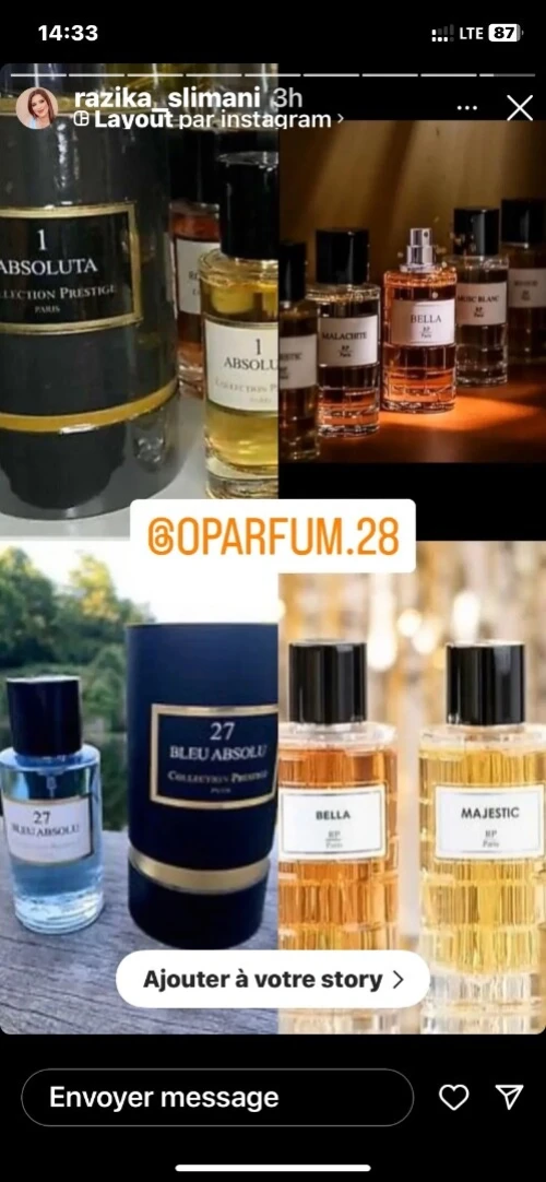 Parfum Rp Paris , Collection privée 