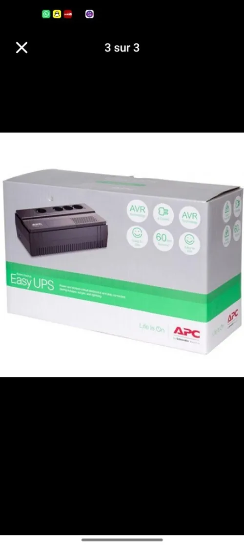 Ondulour APC650VA 4 PRISES BV650I EASY UPS