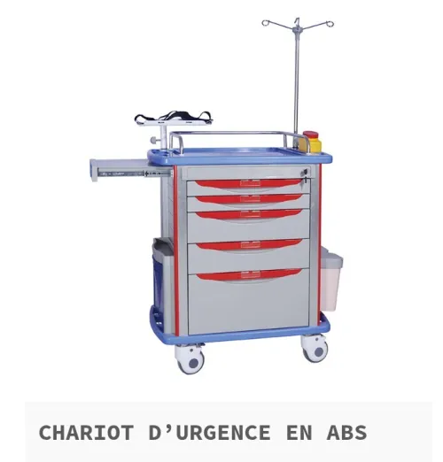 CHARIOT D'URGENCE MEDICAL ALLU ABS 