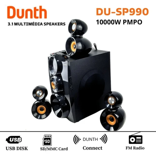HAUT-PARLEUR DUNTH DU-SP990 3.1 14000W | Puissance Extrême & Son Immersif
