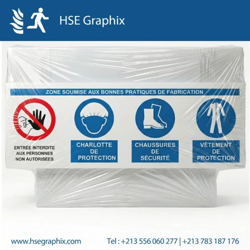 Autocollant & Panneau Signalisation Sécurité (Extincteur, Sortie, Danger, HSE,EPI) -Prix Gros/Détail