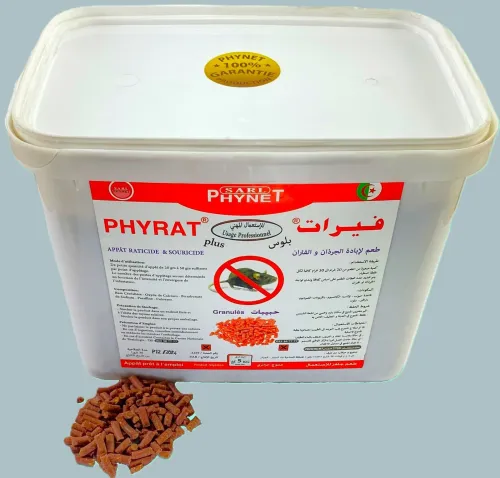 Raticide  forme de Pellet paraffinée ( PHYRAT PLUS Granulés )