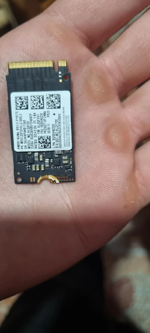 SSD M.2 NVMe 512GB (2242) PCIe gen 3.0x4 Samsung PM991 Rapide