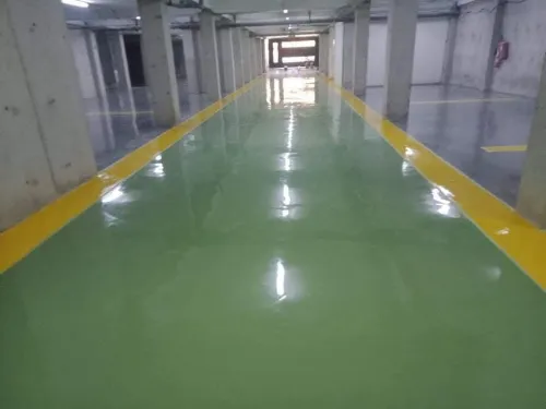 Parking en résine // CHIMIE PEINT INDUSTRIELLE