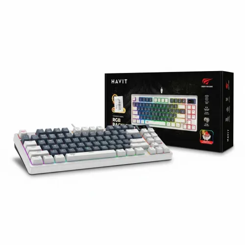 CLAVIER HAVIT MECANIQUE KB-884L SWITCH RED+SCREEN