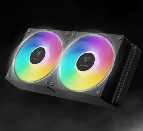 WATER COOLING GAMDIAS AURA GL240 V2  240MM -2 X FANS ARGB BLACK