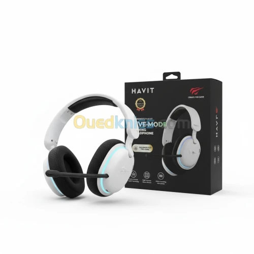 CASQUE GAMER HAVIT FUXI-H7 FIVE MODE 2.4G+BT+TC+UC