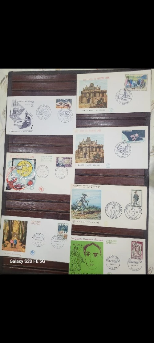Collection timbres enveloppes 1er jour france